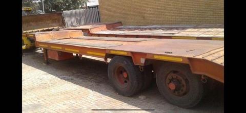 Used 1996 Henred Fruehauf Double Axle Lowbed Trailer for sale