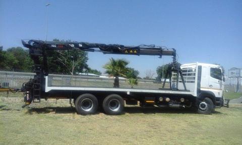 Hino Profia 700 Flat Deck with HIAB 166DLS-2 16.5 ton Brick Crane