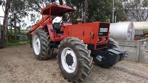 1990 Fiat Tractor 1180 DT 4X4 With Palfinger PK4501 Crane