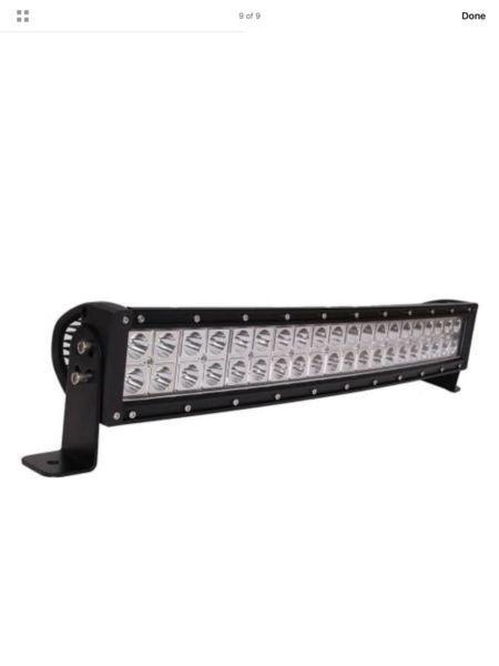 Stock Clearance new 22 inch 120W Curved LED Work Bar Spot Light Flood Off Road Driving Lamp