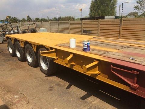Completely Refubished Martin 4 Axle Folding Gooseneck Lowbed Trailer for sale
