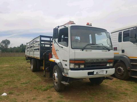 Fuso 8ton truck with crane up for grabs at a bargain