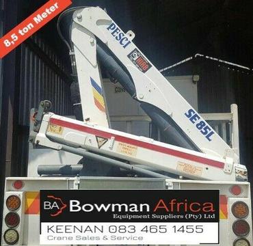 8,5 ton meter truck mounted crane for sale 