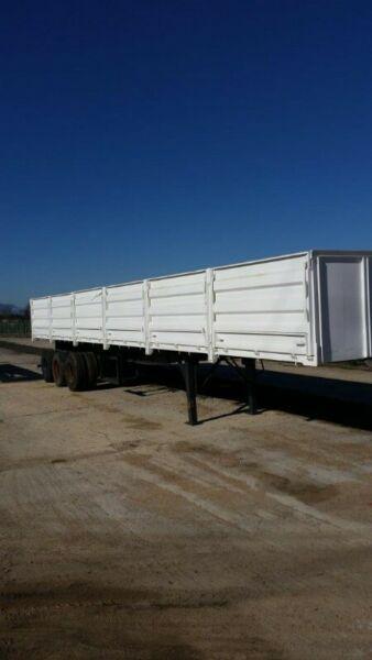 3- Axle 14m Flat-deck Trailer with drop-sides 