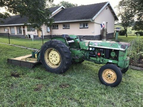 John Deere Tractor and mower for sale 